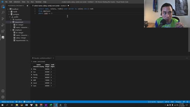 How to Use Dense_Rank to Get Top 3 Salaries | SQL | LeetCode Challenge смотреть онлайн