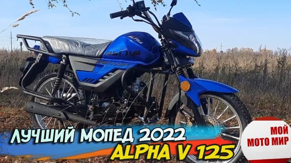 Супер новинка мопед ALPHA V 125, мотоцикл Альфа в 2022 году