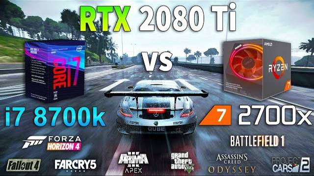 Ryzen 7 2700x Vs I7 8700k On RTX 2080 Ti
