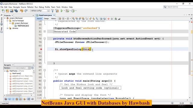 #35 Java GUI: JFile chooser to open an Image file смотреть онлайн