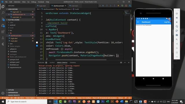 3 - Flutter Advance : Logout With Firebase [ Arabic ] смотреть онлайн