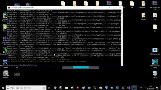 COMO COMPILAR SCRIPT PYTHON | PYTHON PARA EXE смотреть онлайн