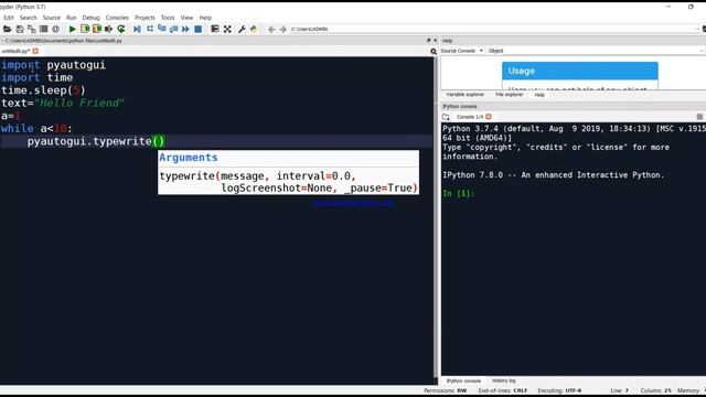 Simple WhatsApp Instagram Spam in Python смотреть онлайн