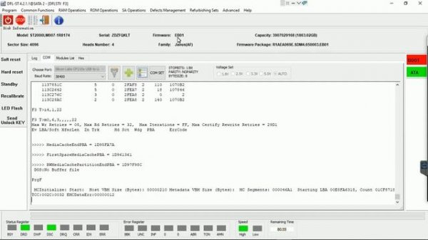 ST2000LM007 1R8174 Seagate Rosewood Portable HDD Partial Sector Access Data Recovery