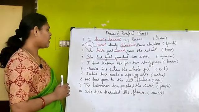 Present Tense |Present Perfect Tense | with examples -lesson 6 смотреть онлайн