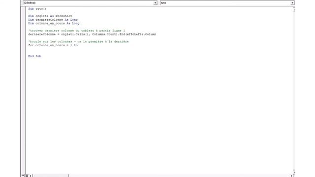 VBA Boucle sur les colonnes d'un tableau Excel смотреть онлайн