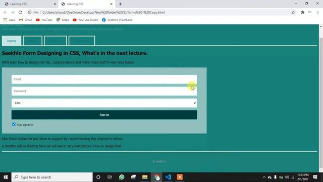 Sidebar and Main Page Design in CSS || Class 06 смотреть онлайн