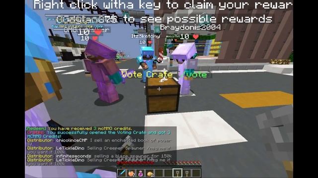 Minecraft Factions #32 - Vote Crate Keys THE LUCK IS REAL! смотреть онлайн