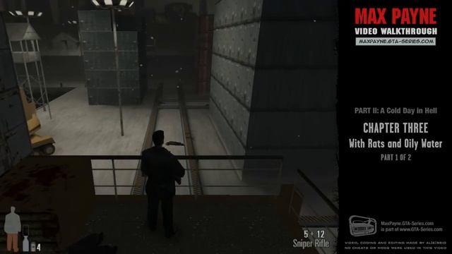 Max Payne - A Cold Day in Hell - With Rats and Oily Water [1/2] (HD) смотреть онлайн