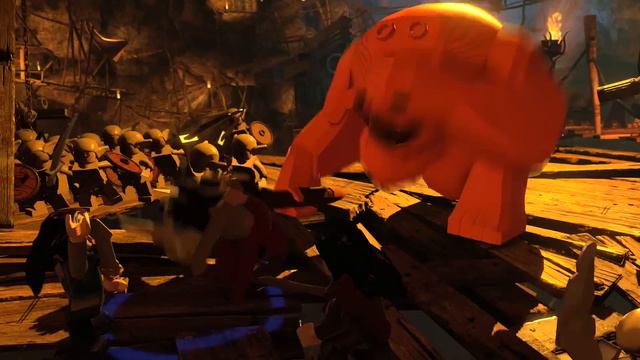LEGO: The Hobbit Walkthrough Part 10 - Great Goblin King (PS4 1080p Gameplay) смотреть онлайн