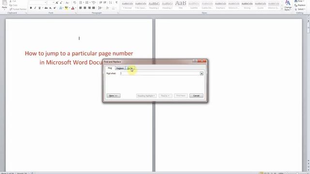 How to jump to a particular page number in Microsoft Word Document смотреть онлайн