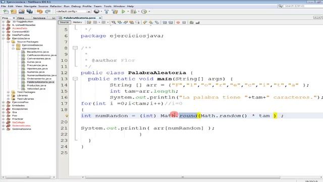 Ejercicio #48 Java.- Mostrar los caracteres de una palabra, de manera aleatoria (Math.random). смотреть онлайн