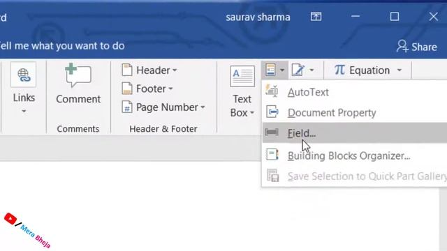 Insert Auto Update Date in Microsoft Word 2016/2019 смотреть онлайн