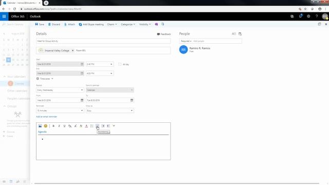 How to access calendar in Outlook and create event and invite others смотреть онлайн