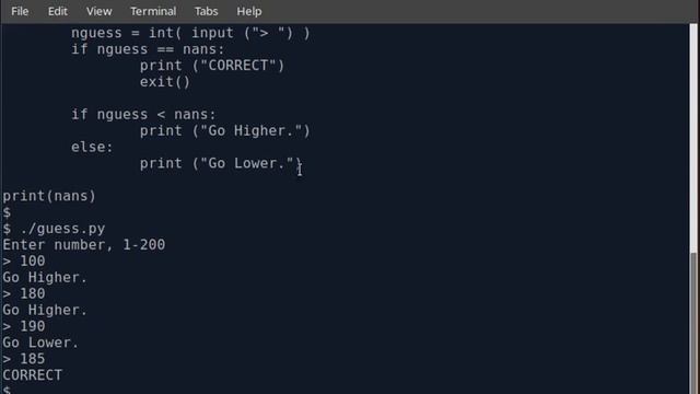 Python3 - Guess the Number Game. смотреть онлайн