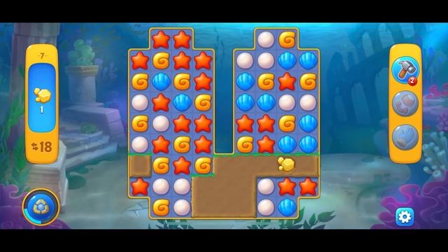 fishdom - level 7 | save the fish game play | free match-3 game смотреть онлайн