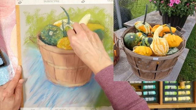 Let's Paint Fall Gourds in Pastel! смотреть онлайн