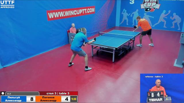 Пильгуй Александр 3-0 Погонов Александр Турнир Восток 5 WINCUP 5.09.21 ПрямаяТрансляция Зал 3 смотреть онлайн