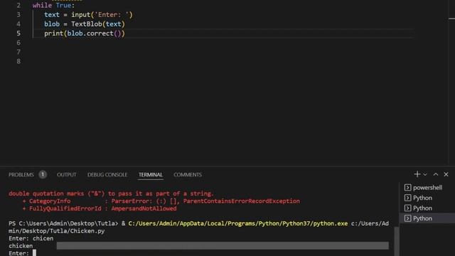 Correct your spellings with Python! смотреть онлайн