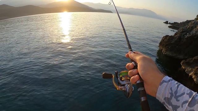 Micro Shore Jigging - Octopus strike on Duo Tetra Jig 10g смотреть онлайн