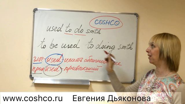 Евгения Дьяконова "Разница между used to do smth и be used to doing smth." смотреть онлайн