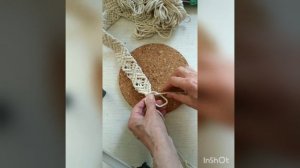 МК. Плетение пояса из хлопкового шпагата. Часть 4 Как закончить плетение пояса "на уголок"? #макраме