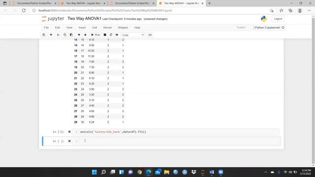 Two Way ANOVA Using Python(two way anova)(ANOVA)(Python)(python) смотреть онлайн