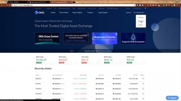 Cryptorobotics. Terminal API Integration to Cryptocurrency Exchanges: Exmo, Livecoin, Okex, Bitfine