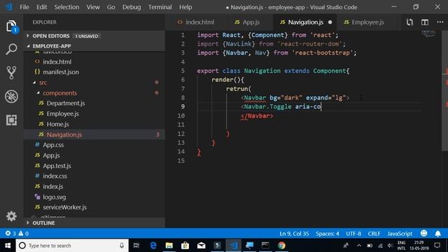 React js 5; Add Navigation Menu (Bootstrap) смотреть онлайн