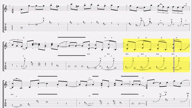 Satch Boogie by Joe Satriani - Lesson 2 a - The Solo Part 1 - slowed to 25% - faithfully transcribe смотреть онлайн