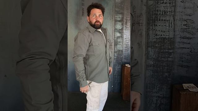 Iron Heart 13oz Military Serge Western Shirt - Grey смотреть онлайн