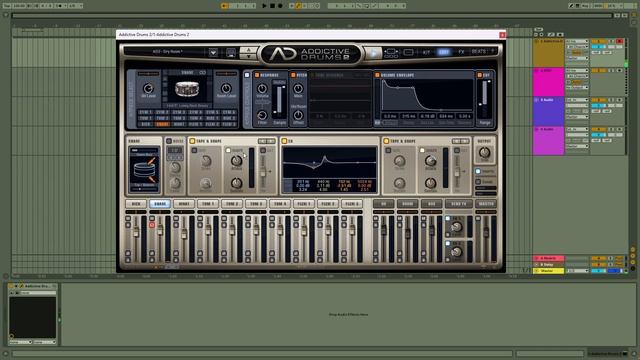 ADDICTIVE DRUMS 2. Настройка эффектов смотреть онлайн