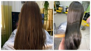 Холодный русый из красно-рыжих волос после смывки. Безопасное удаление рыжего без обесцвечивания