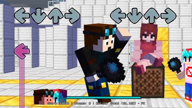 Friday Night Funkin' VS DanTDM FULL WEEK + Cutscenes | BF & GF In Minecraft (FNF Mod/Hard)