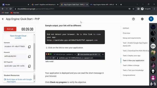App Engine: Qwik Start - PHP смотреть онлайн