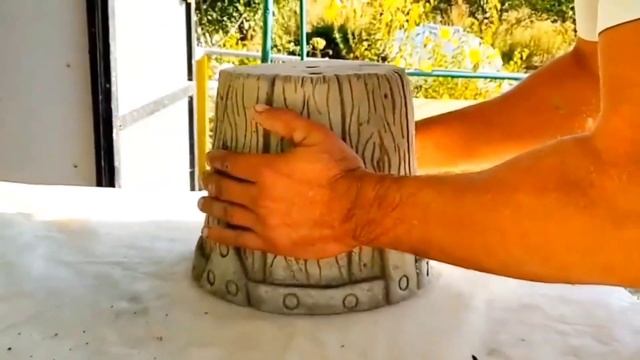 Большой сборник идей садовых вазонов, сделанных из цемента. Садовый декор своими руками. смотреть онлайн