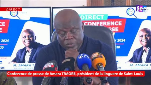 🔴 |DIRECT| Conference de presse de Amara TRAORE, président de la linguere de Saint-Louis