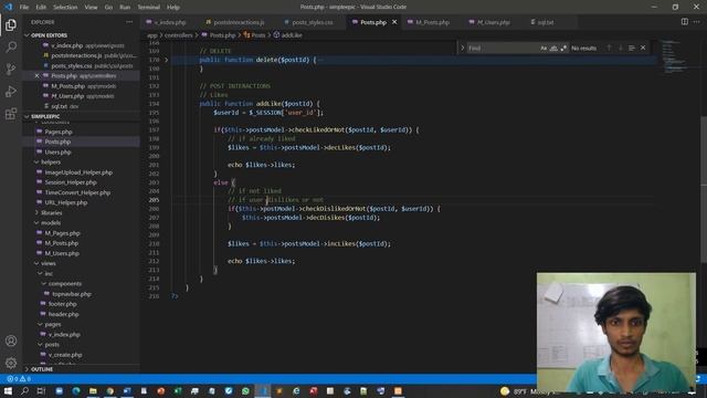 PHP MVC Framework - #40 - Building a Social Network - React buttons server side 1 смотреть онлайн