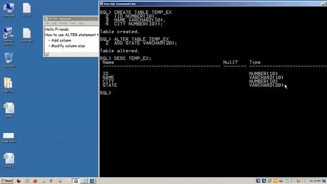 ALTER COLUMN IN ORACLE смотреть онлайн