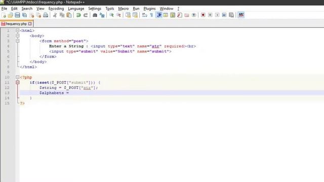 Frequency of Characters in PHP | Count the Freq. of Char. of a given String using HTML Form and PHP смотреть онлайн