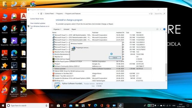 How to uninstall Python in your desktop by akarsh didla || learn more || смотреть онлайн