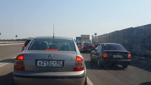 Самса Тандырная создала пробку на объездной г. Симферополь смотреть онлайн