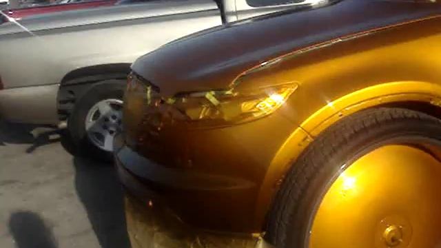 TOBY'S CUSTOM INFINITI FX35 ON 30"DUB FLOATERS FRESH OUT THE PAINT "SUNSHINE GOLD" смотреть онлайн