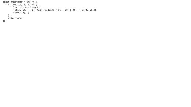 Code Review: Fisher Yates Shuffle, but using Javascript Array Functions смотреть онлайн