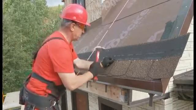 Монтаж рядовой черепицы Деке смотреть онлайн