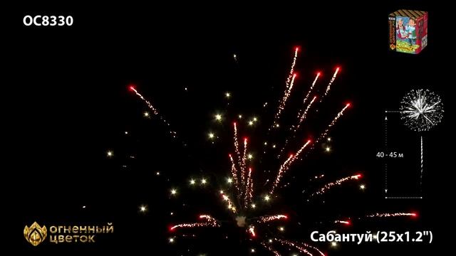 Фейерверк ОС8330 "Сабантуй" (1,2" х 25 залпов) смотреть онлайн