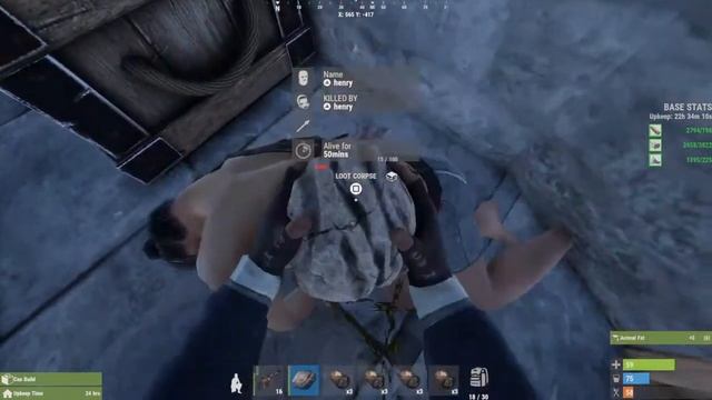 Играем Rust Console Edition опять зарейдили... | PS4 Slim смотреть онлайн