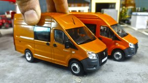 Моделька Газель Некст 1/43. Деагостини vs Наш Автопром. Про машинки.