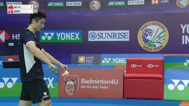YONEX SUNRISE India Open 2024 | Shi Yu Qi (CHN) [6] vs. Rasmus Gemke (DEN) | R16 смотреть онлайн