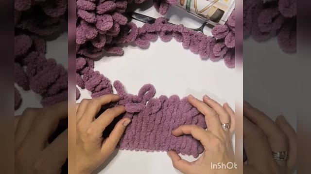Плед из Ализе Пуффи без крючка и спиц смотреть онлайн
